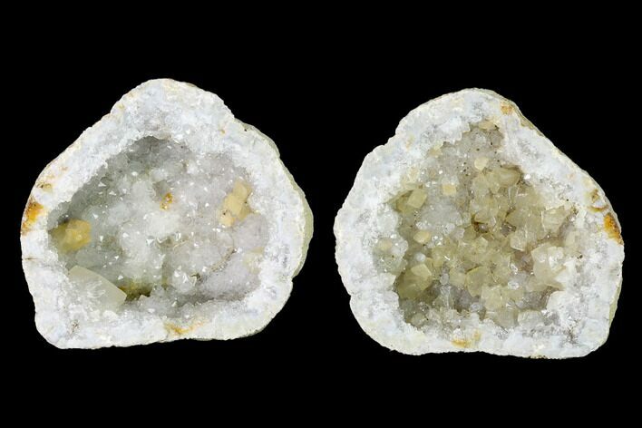 Keokuk Quartz Geode with Calcite Crystals - Iowa #144699